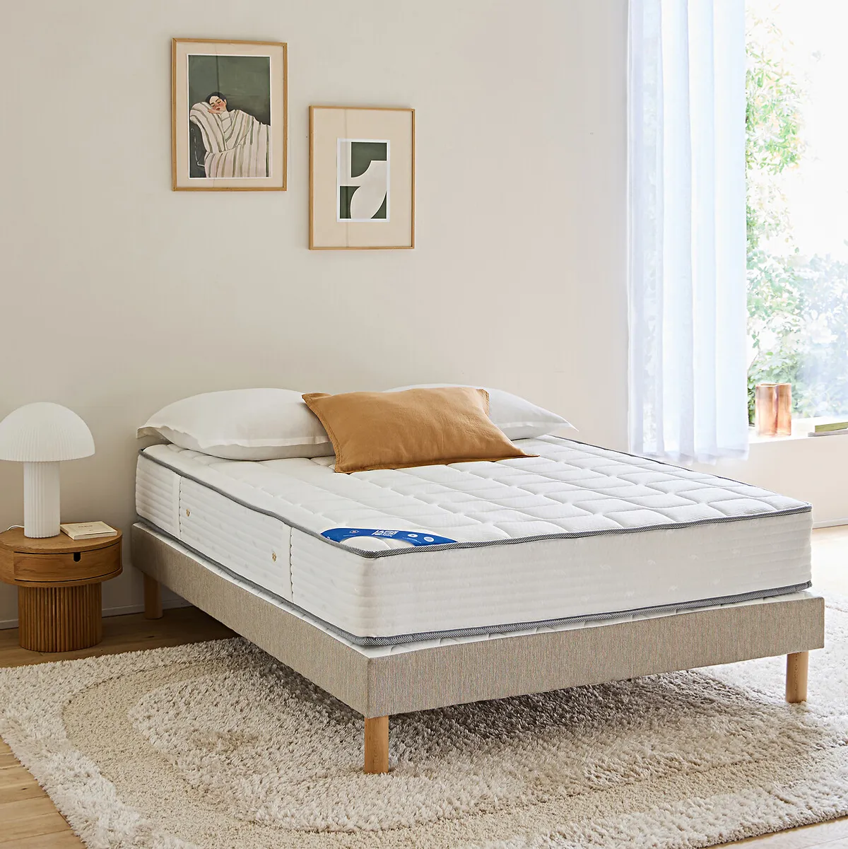 Matelas 588 Ressorts, Soutien Ferme, Accueil Moelleux