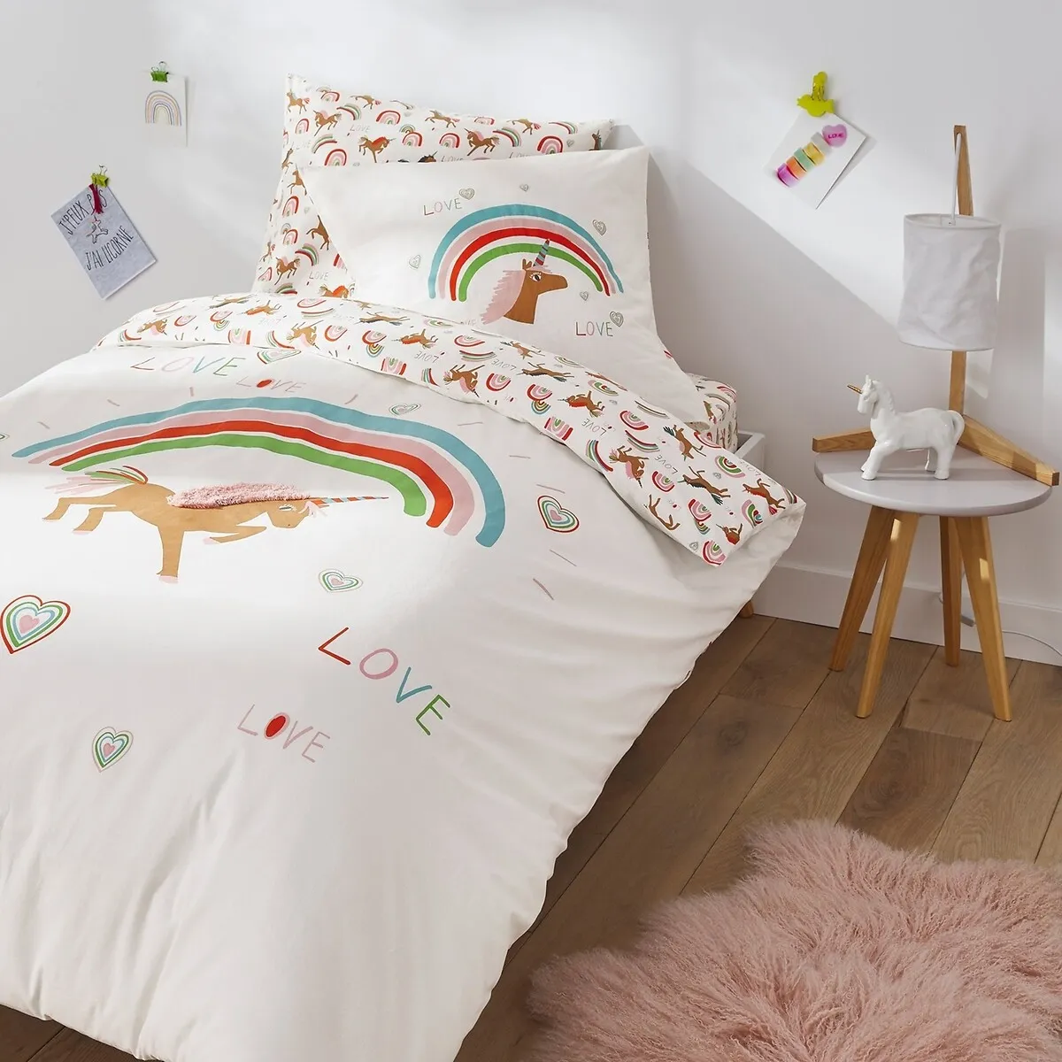Drap-housse En Coton Biologique, Licorne — vue 3