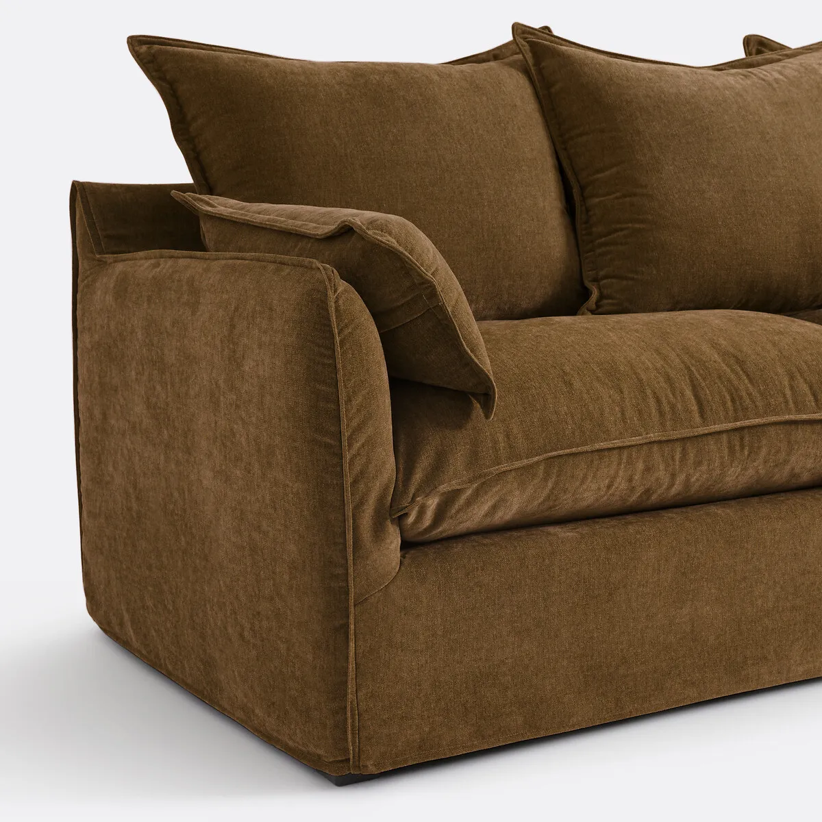 Canapé Convertible, 2 Ou 3 Places, Déhoussable, Polyester Chiné, ODNA — vue 3