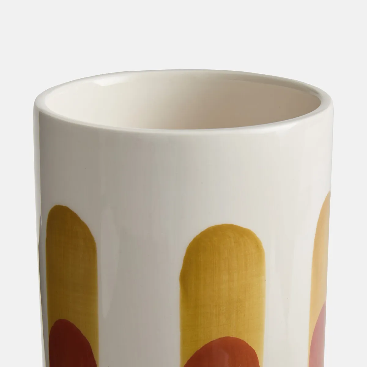 Vase En Céramique, Peint À La Main, Hauteur 18 Cm, JAOMA — vue 3