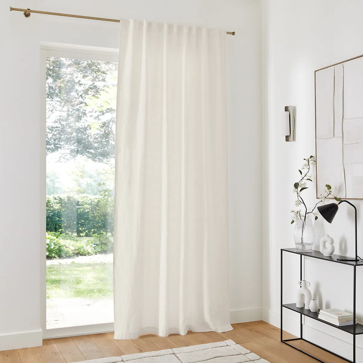 Rideau Tamisant En Lin, À Galon Fronceur Ou Wave, ELBA — vue 3