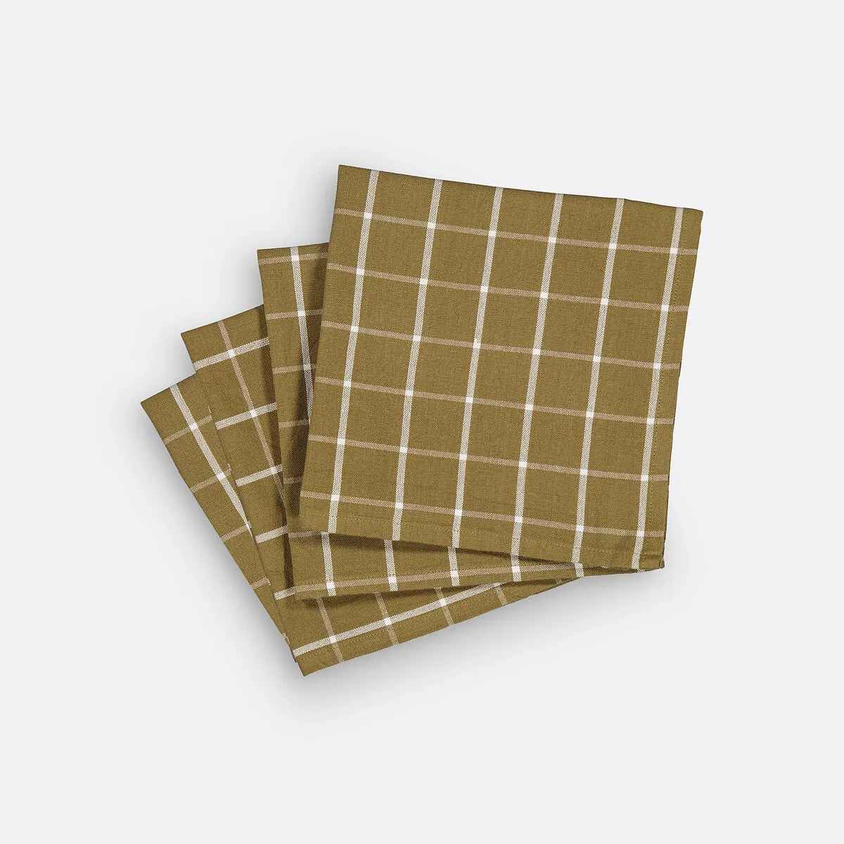 Lot 4 Serviettes De Table Coton Lavé, Hortense