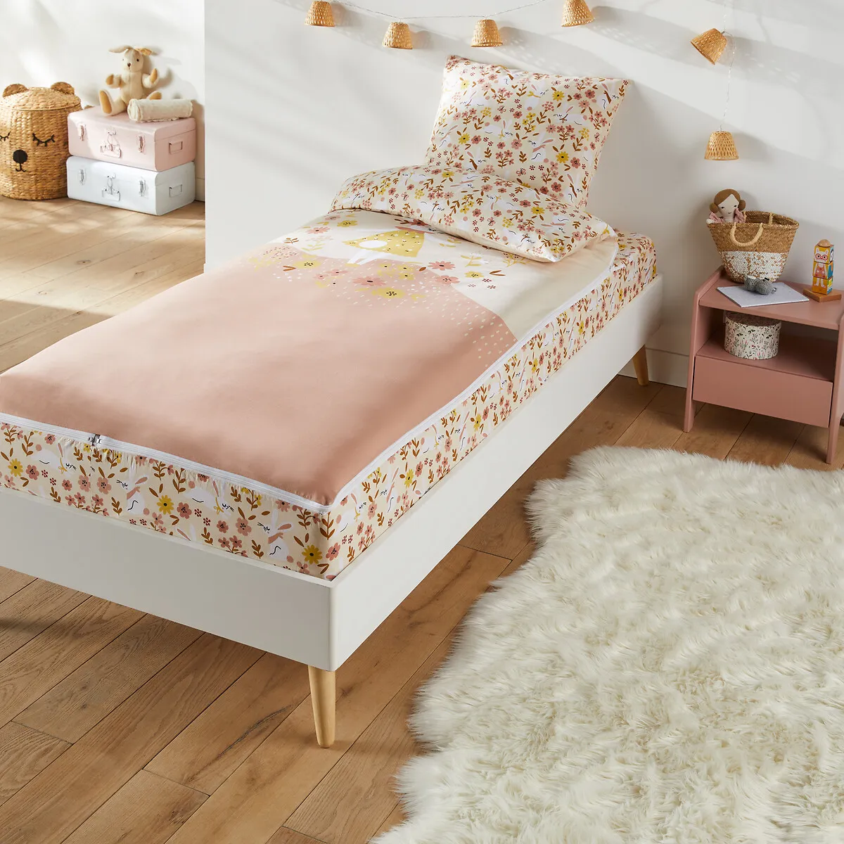 Caradou® Avec Couette, Lapin Fleuri