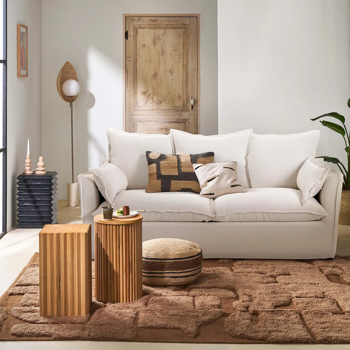 Canapé 2, 3, 4, Ou 5 Places, Déhoussable, Lin Épais, ODNA — vue 3