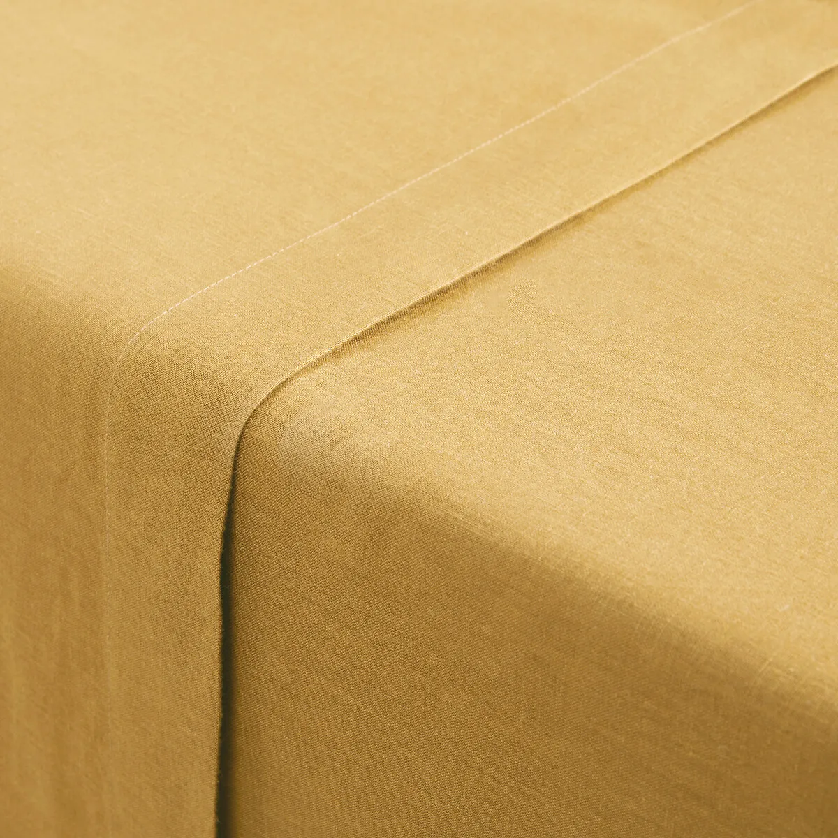 Drap Plat Uni En Lin Lavé, Linot — vue 3