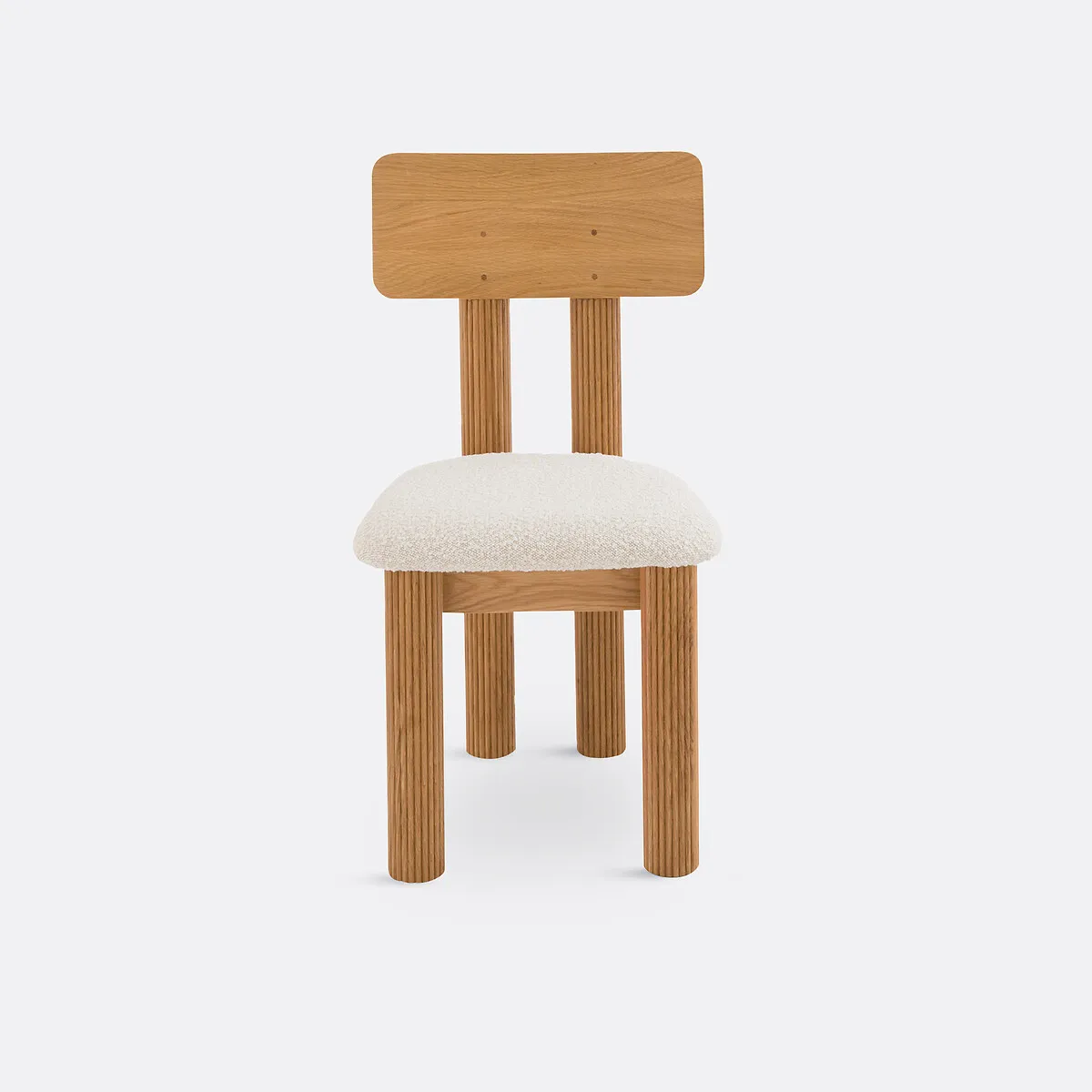 Chaise Chêne Et Bouclette, Desna — vue 3