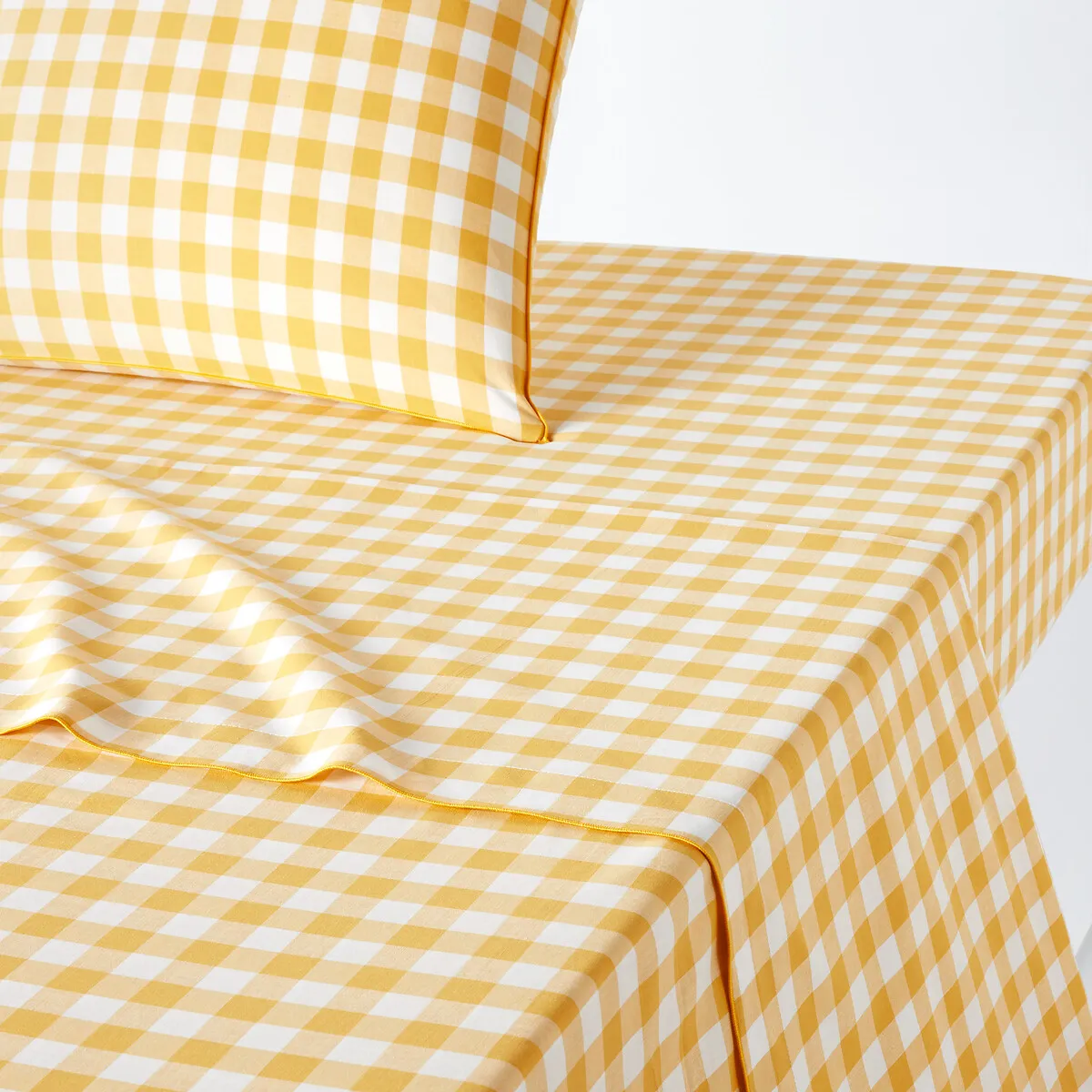 Drap Plat Coton, Veldi Jaune