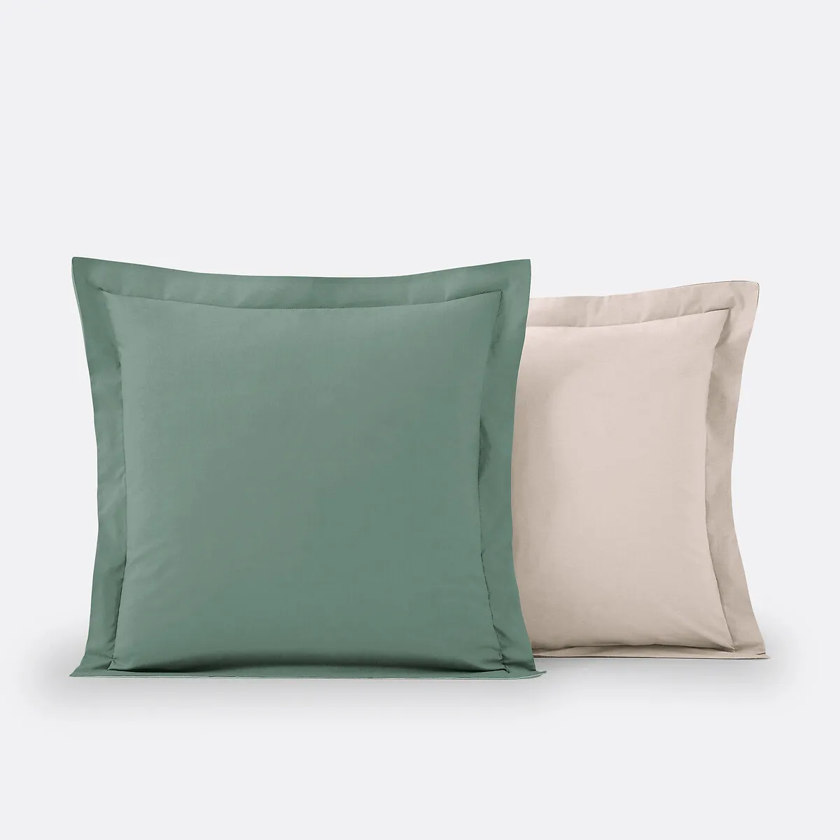 Taie D'oreiller En Coton Bicolore