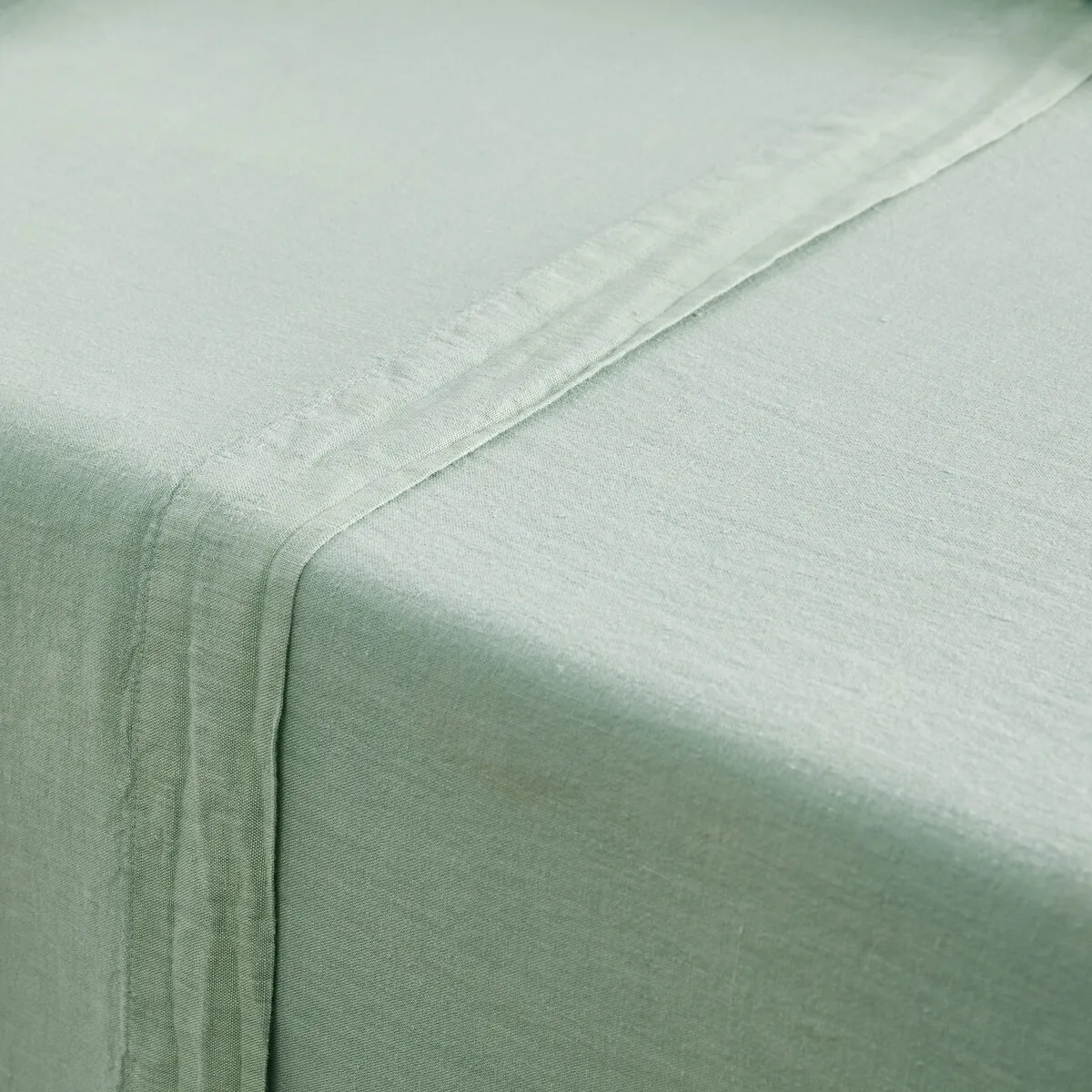 Drap Plat Uni En Lin Lavé, Linot — vue 3