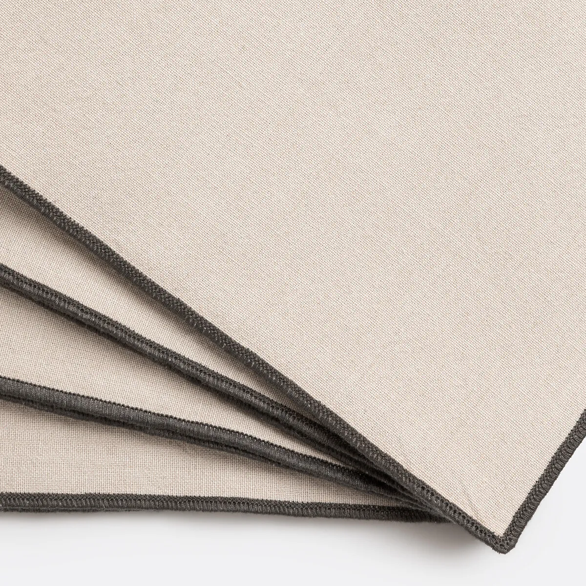Lot De 4 Serviettes De Table, Coton Lavé, Tampa — vue 3
