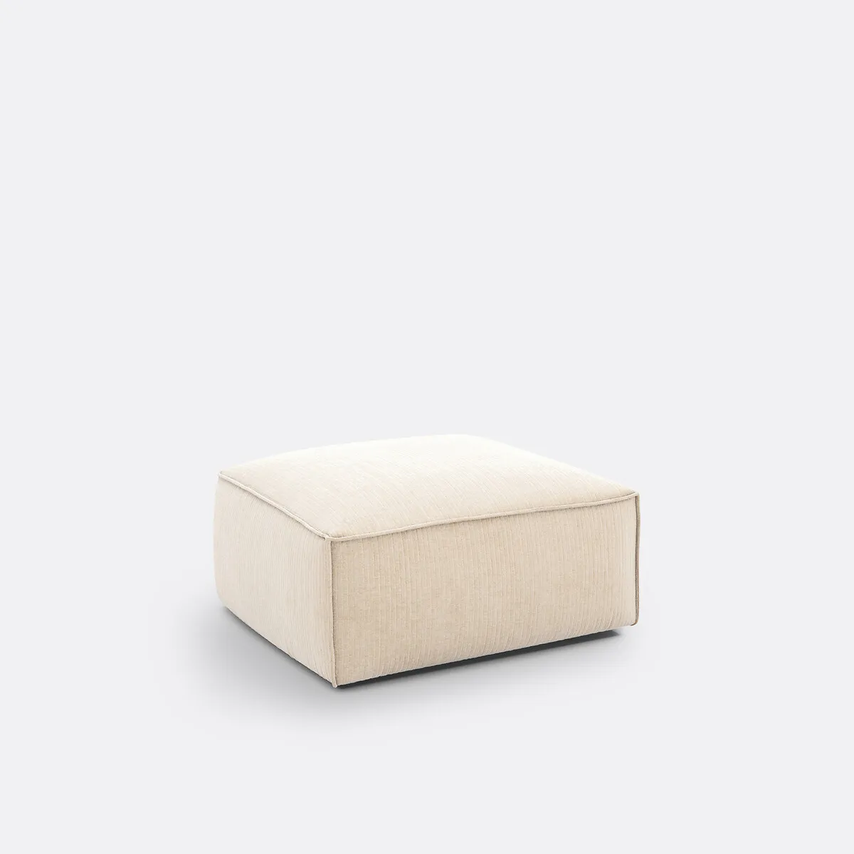 Pouf Modulable, Velours Côtelé Vintage, Seven — vue 3