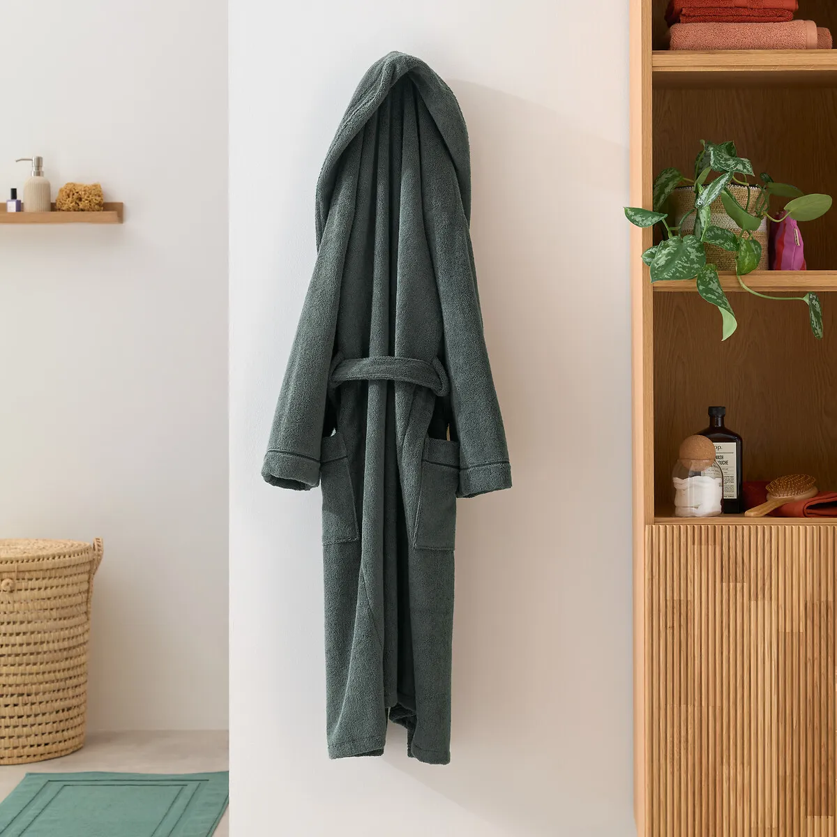 Peignoir Adulte Châle En Coton Peigné 400 G/m2, Victor — vue 3