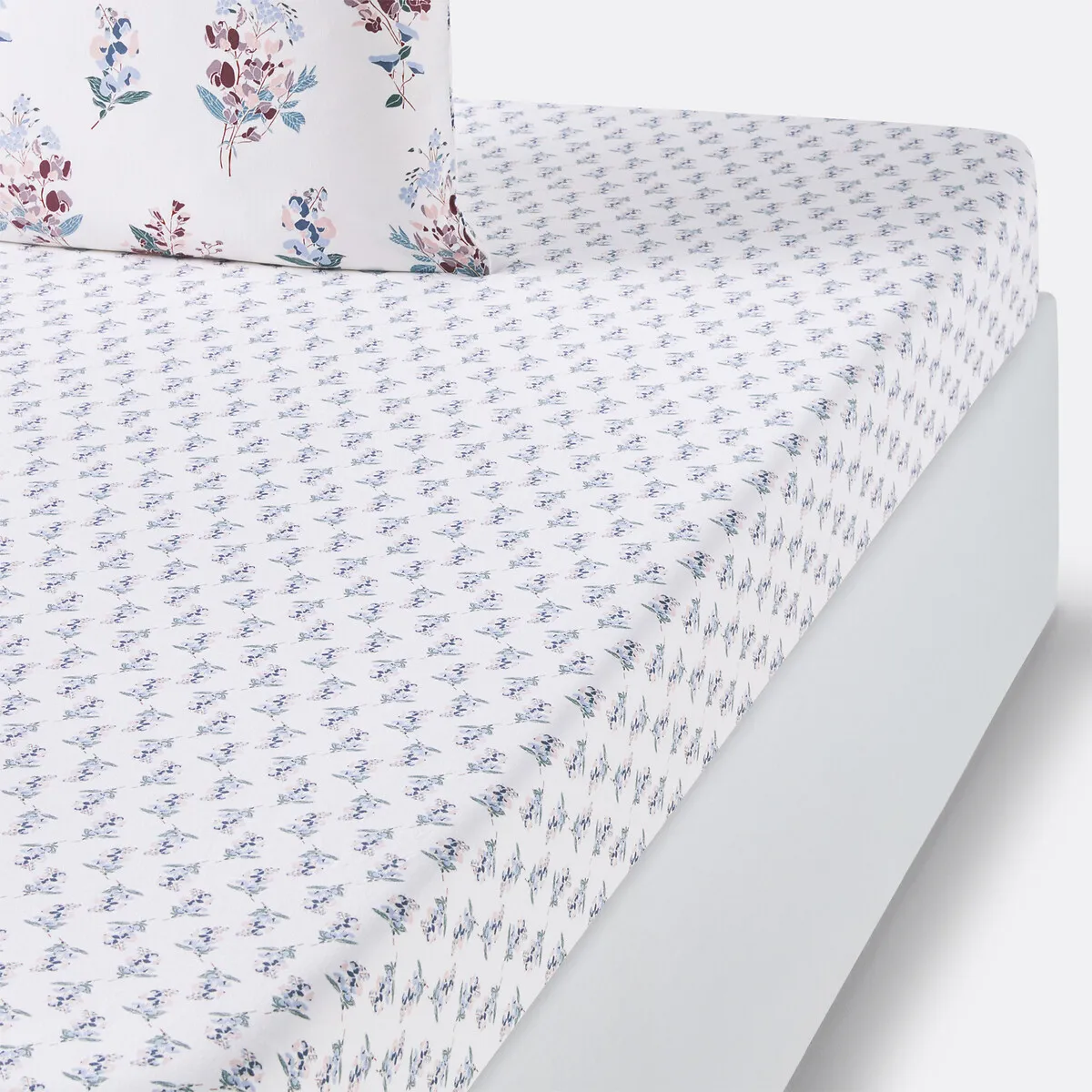 Drap-housse Coton Lavé, Jeanne