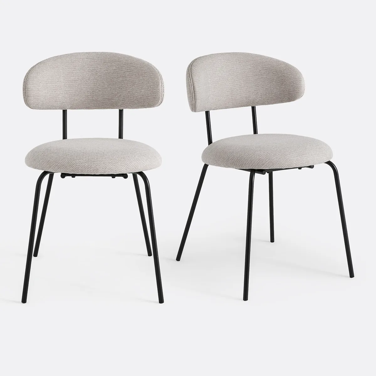 Lot De 2 Chaises Tissu, Clarvia