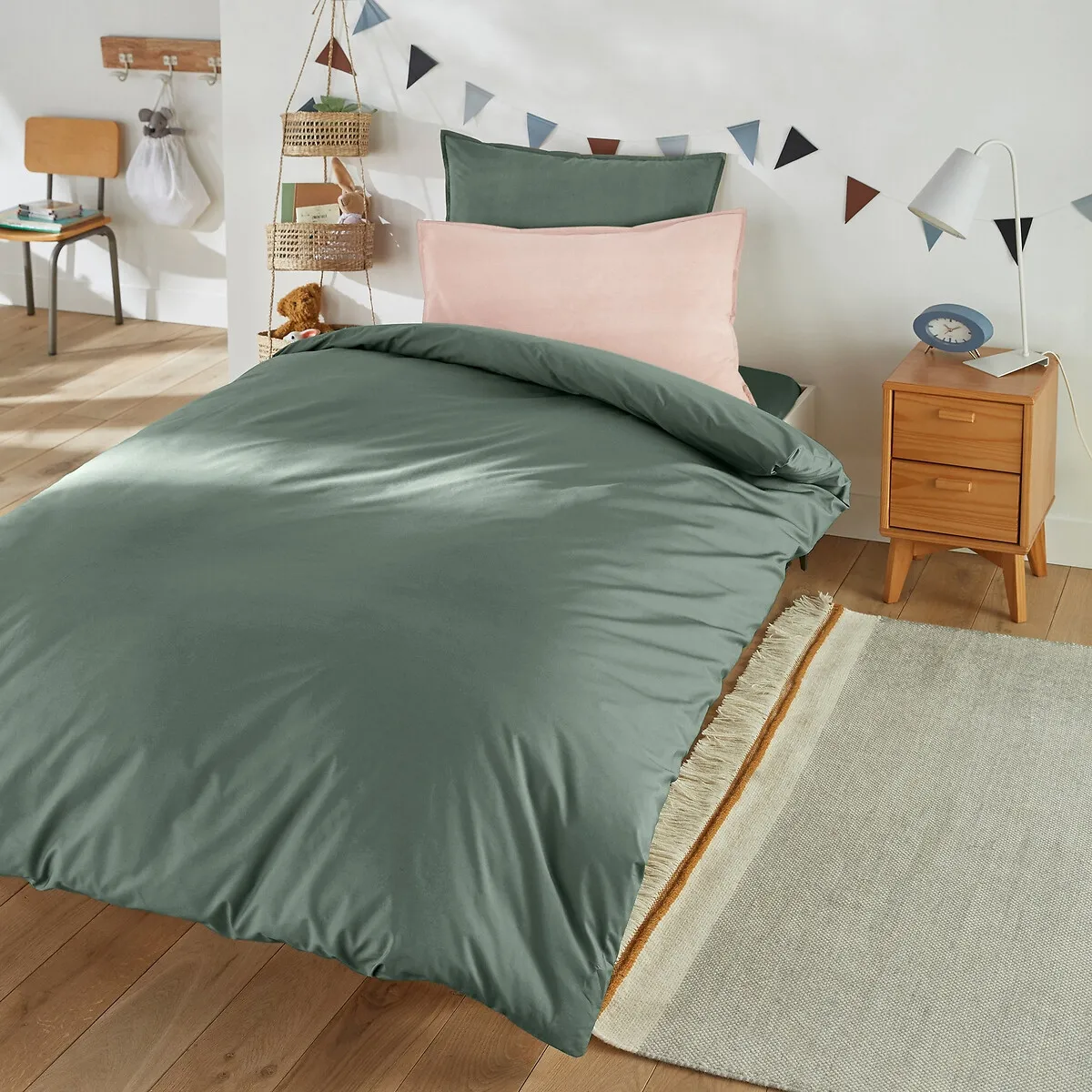Drap Housse Enfant Uni Percale De Coton Biologique — vue 3