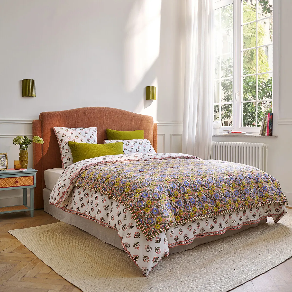 Édredon Matelassé Imprimé Floral Voile De Coton, BALKA — vue 3