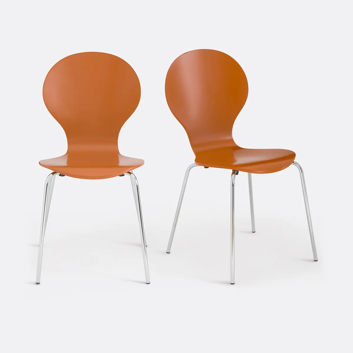 Lot De 2 Chaises Empilables, Lenon