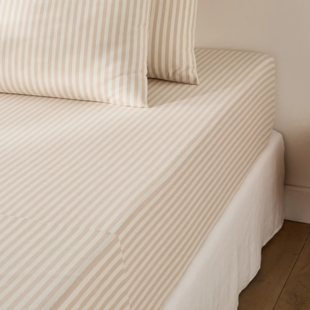 Drap-housse Coton Bonnet 30 Cm, SOIZIC BEIGE — vue 3