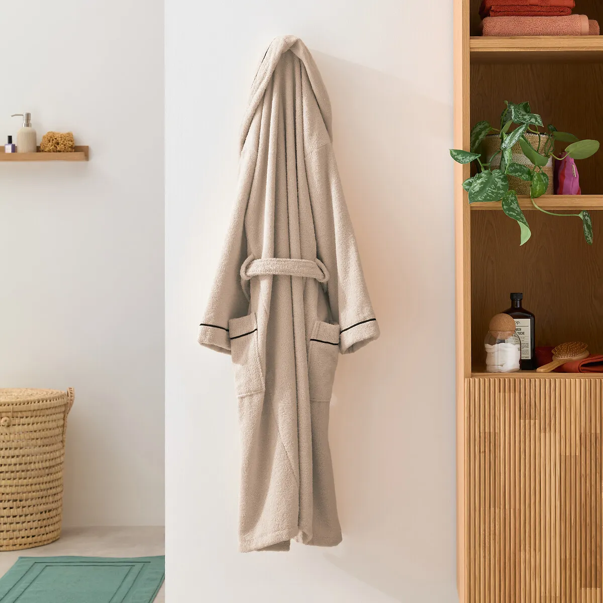 Peignoir Adulte Châle En Coton Peigné 400 G/m2, Victor — vue 3