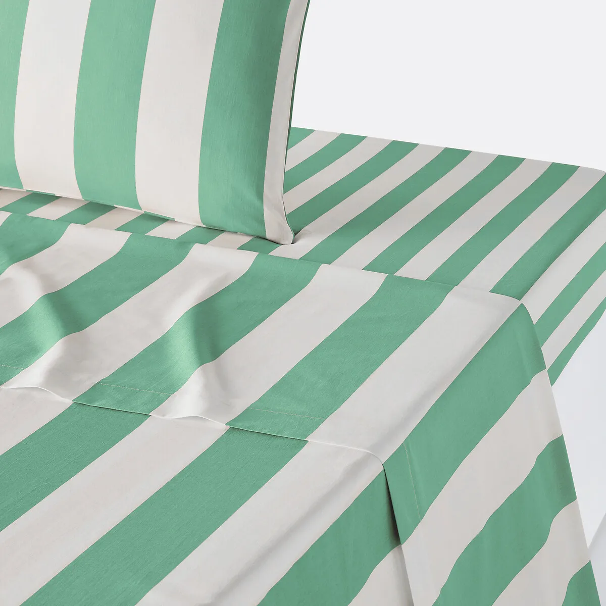 Drap Plat En Coton, HENDAYE VERT