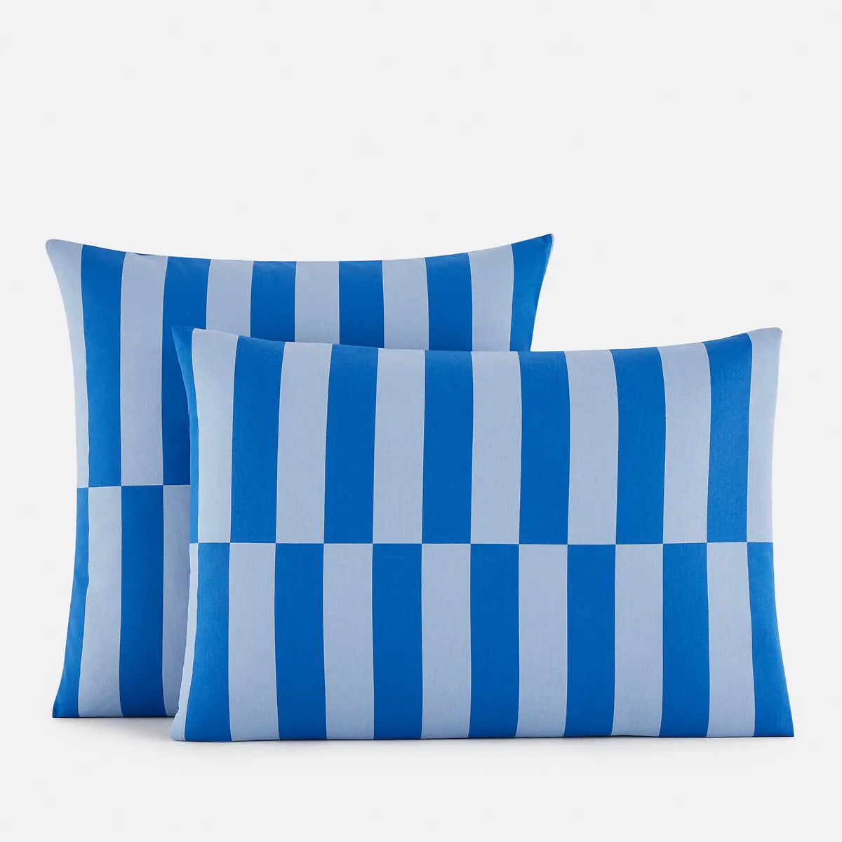 Taie D'oreiller 50% Coton Recyclé, TABAKA BLEU