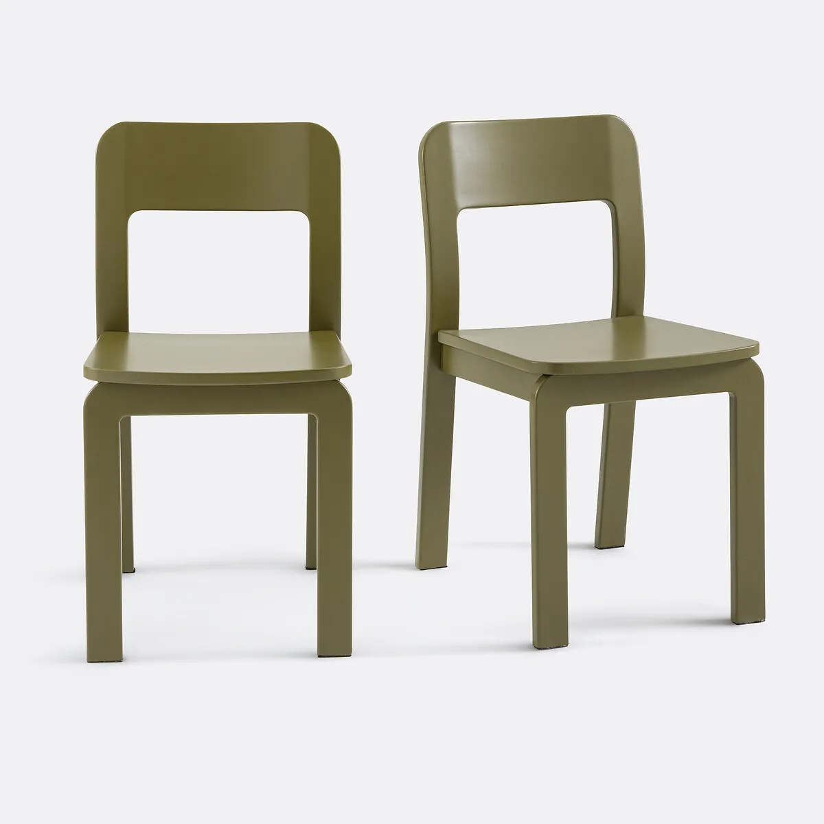 Lot De 2 Chaises En Bouleau Massif Teinté, Talet