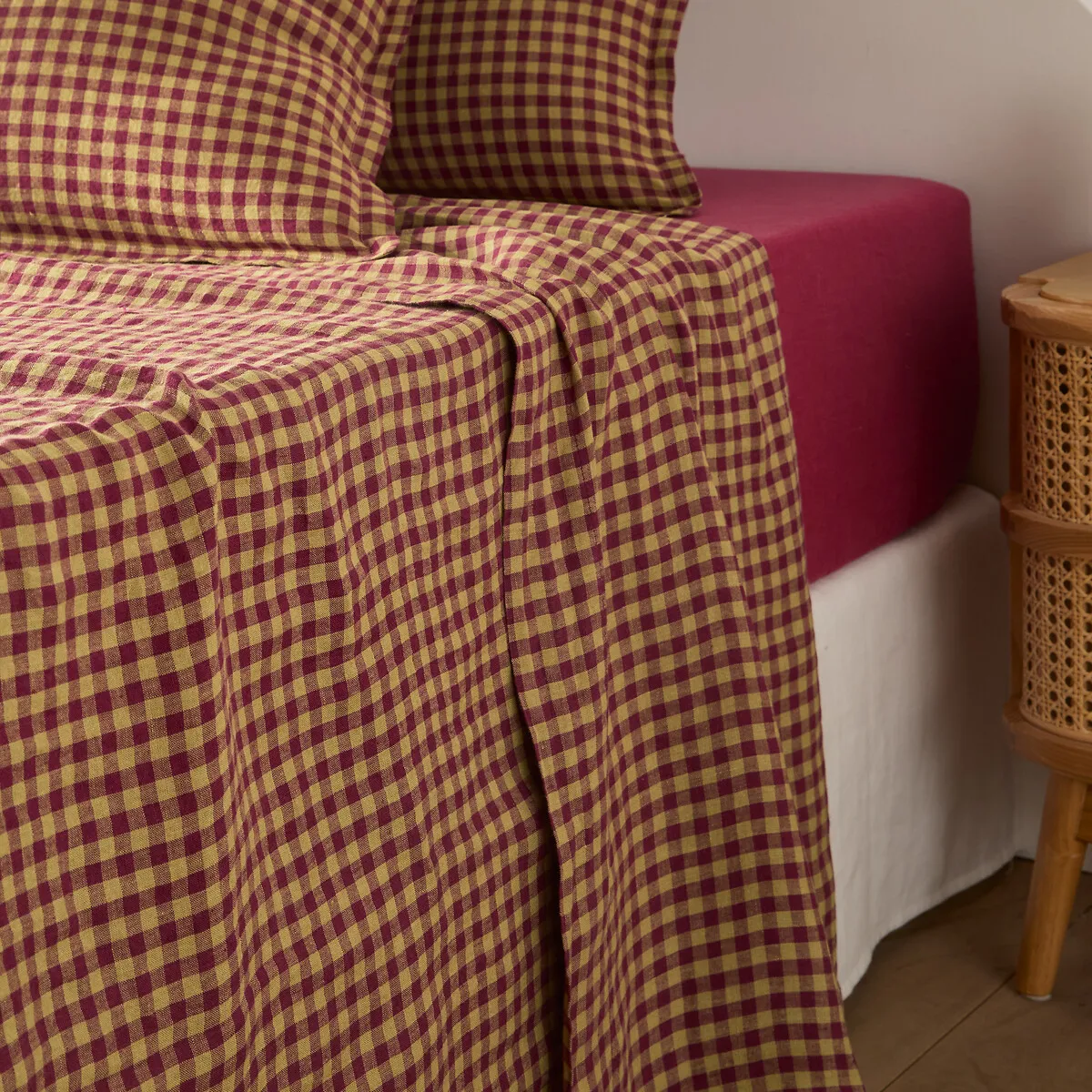 Drap Plat En Lin Lavé, Acélie Bordeaux