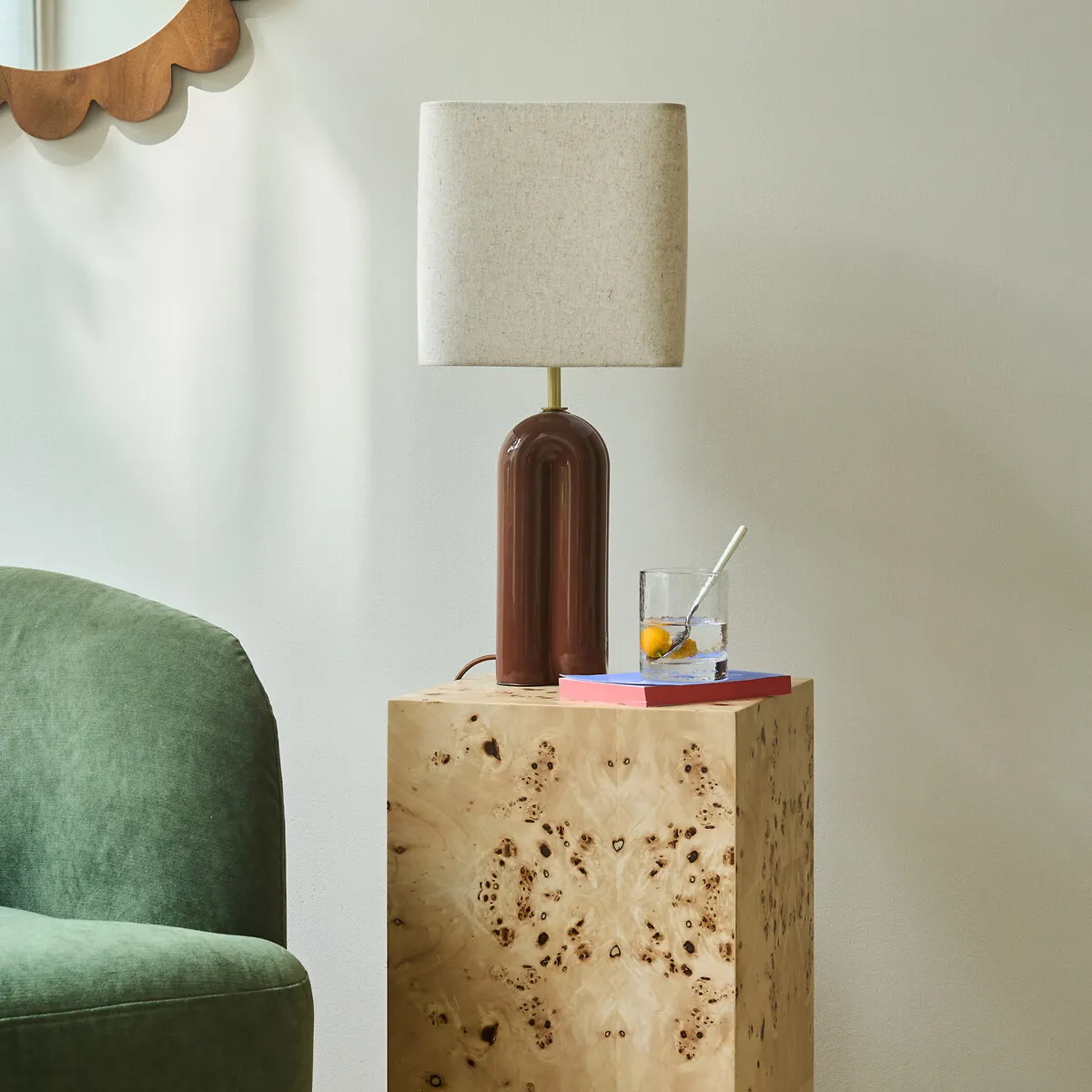 Lampe À Poser Céramique Et Lin, Malo — vue 3