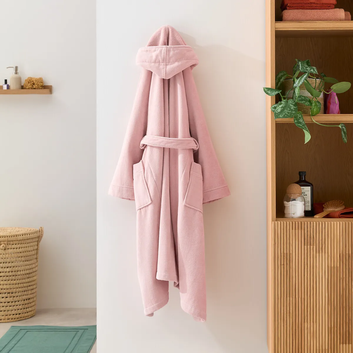 Peignoir Capuche Éponge Velours 450 G/m2, Trizie — vue 3