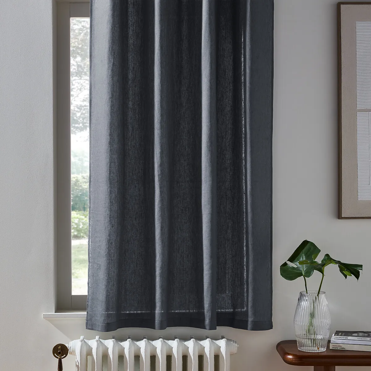 Rideau Radiateur Lin Lavé Pattes Cachées, Onega
