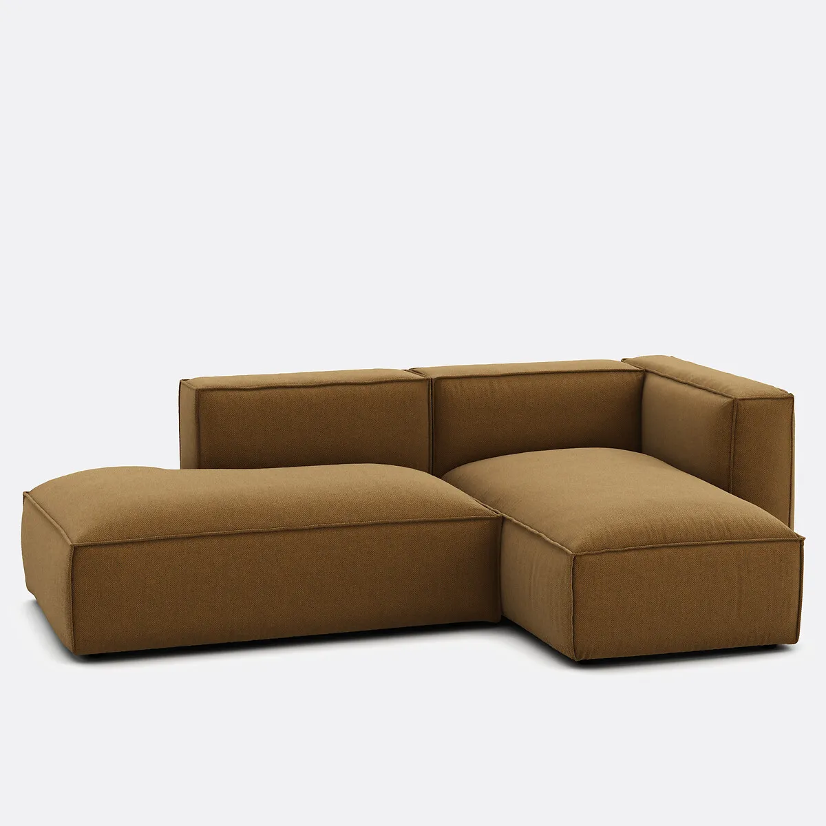 Canapé Modulable D'angle Droit, En Tissu Texturé, SEVEN — vue 3