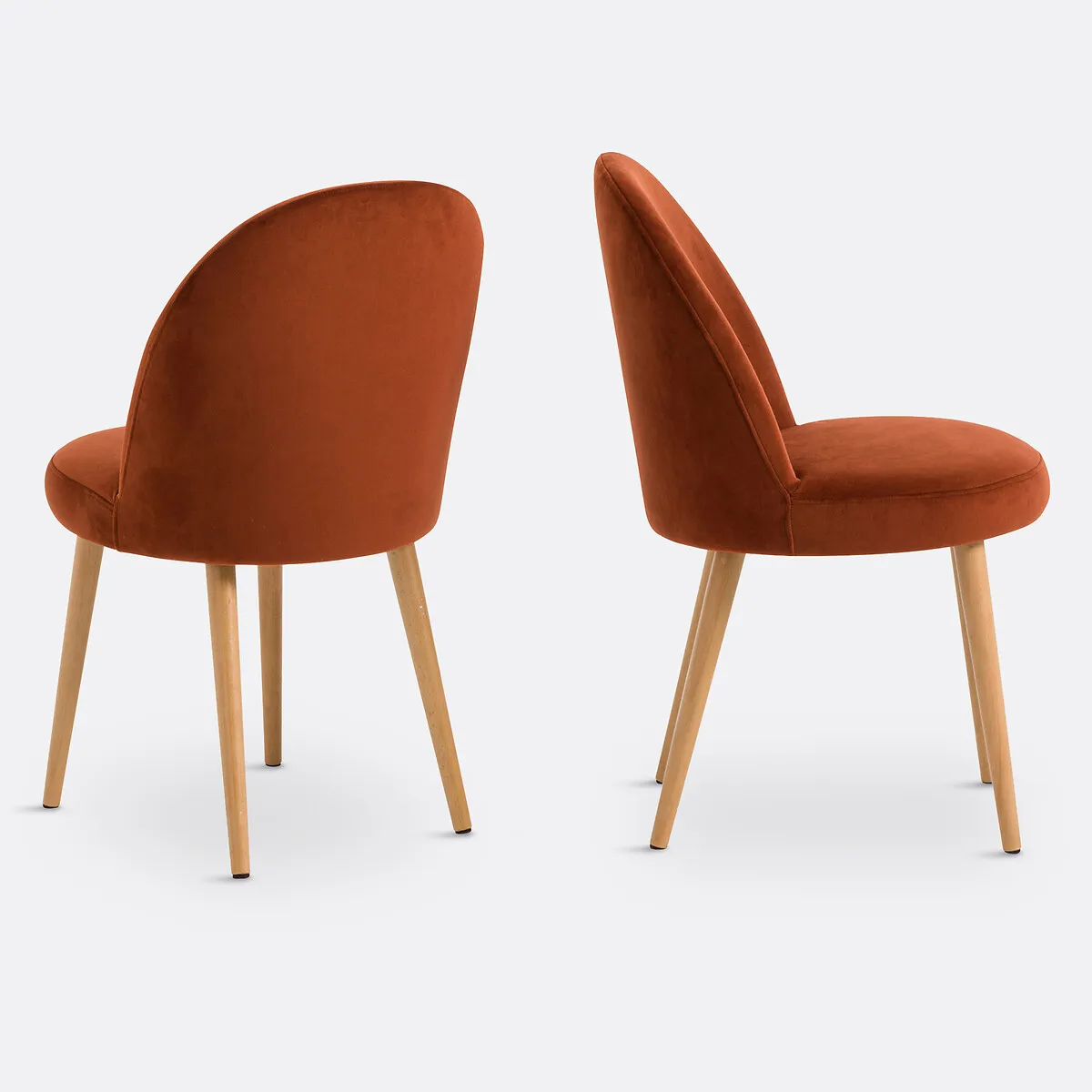 Lot De 2 Chaises Velours, Inès — vue 3