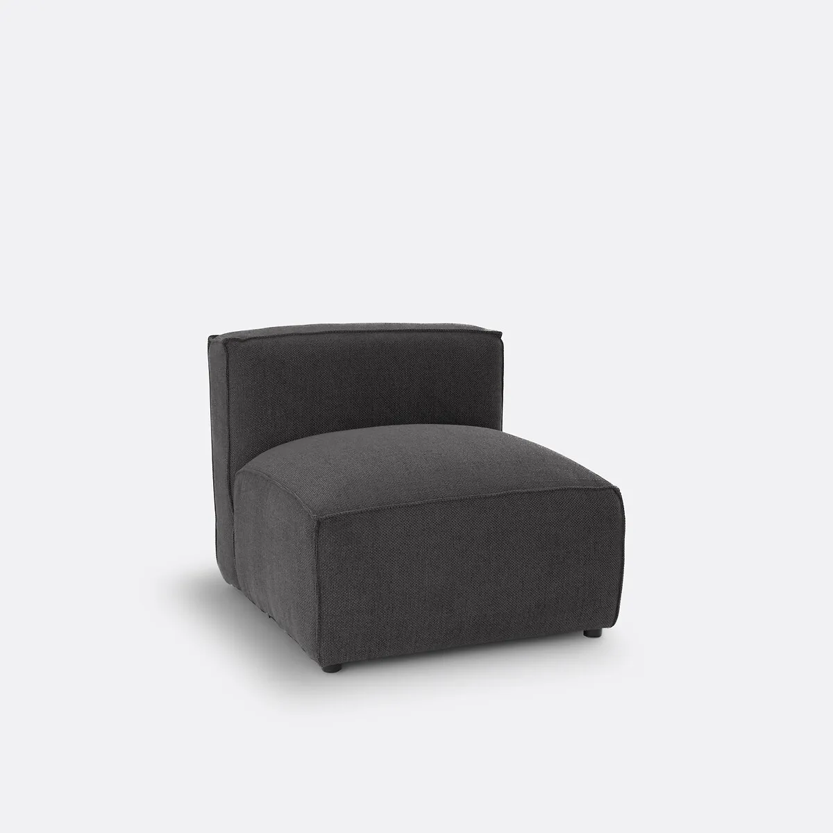 Elément Chauffeuse Pour Canapé Modulable, En Tissu Texturé, SEVEN