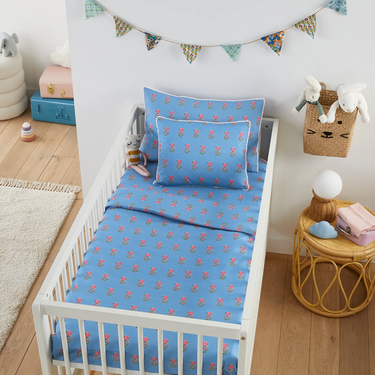 Housse De Couette Bébé 50% Coton Recyclé, Alanis