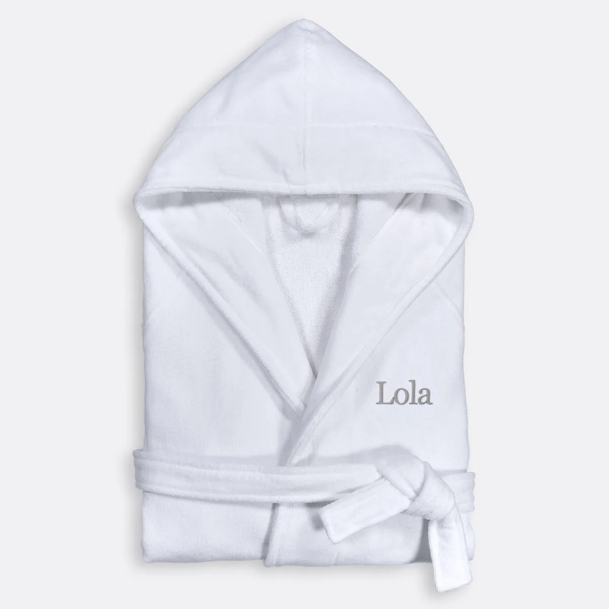 Peignoir À Capuche, En Éponge Velours Personnalisé, TRIZIE