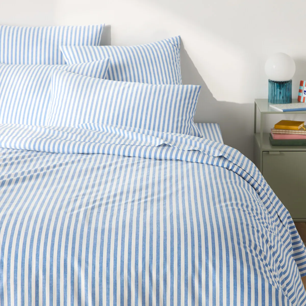 Housse De Couette En Coton, SOIZIC BLEU