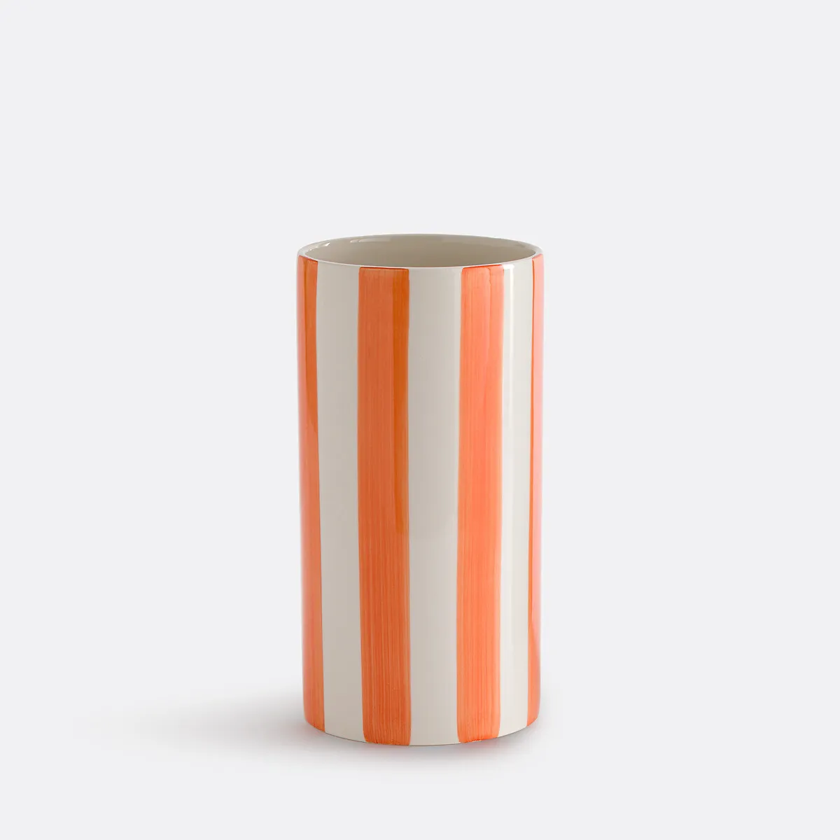 Vase En Céramique À Rayures, H25 Cm, Jaoma — vue 3