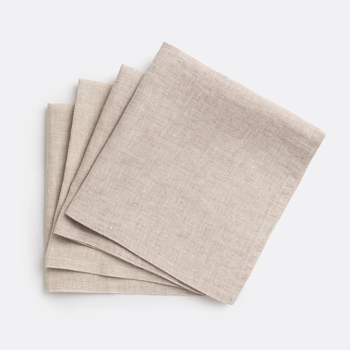 Lot De 4 Serviettes De Table Lin Lavé Victorine