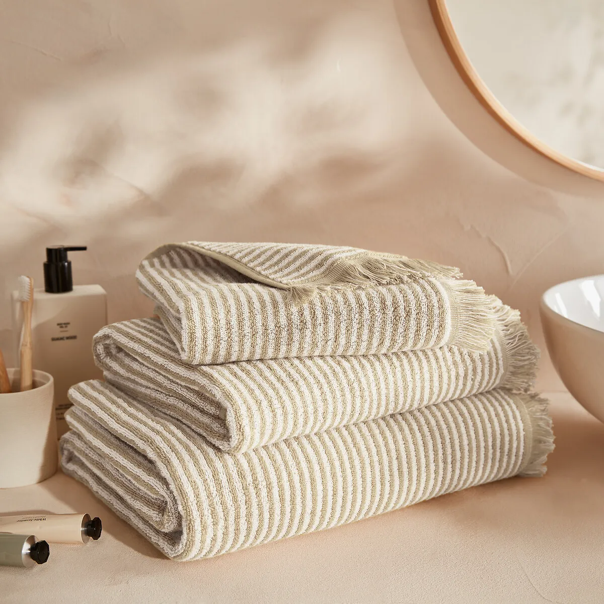 Serviette Éponge Rayée Malo 500 G/m2 — vue 3