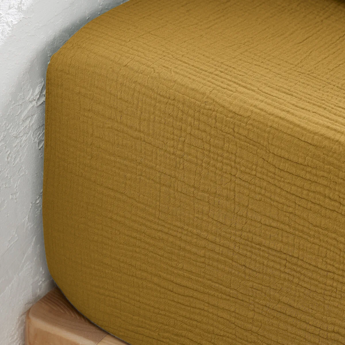 Drap-housse Uni Gaze De Coton Bonnet 30cm, Kumla — vue 3