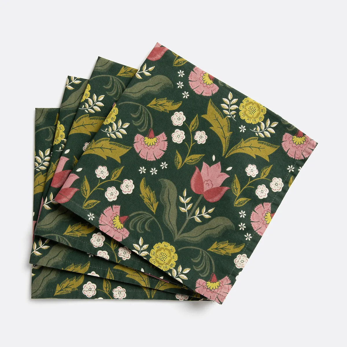 Lot 4 Serviettes De Table Coton Lavé, Suzanna