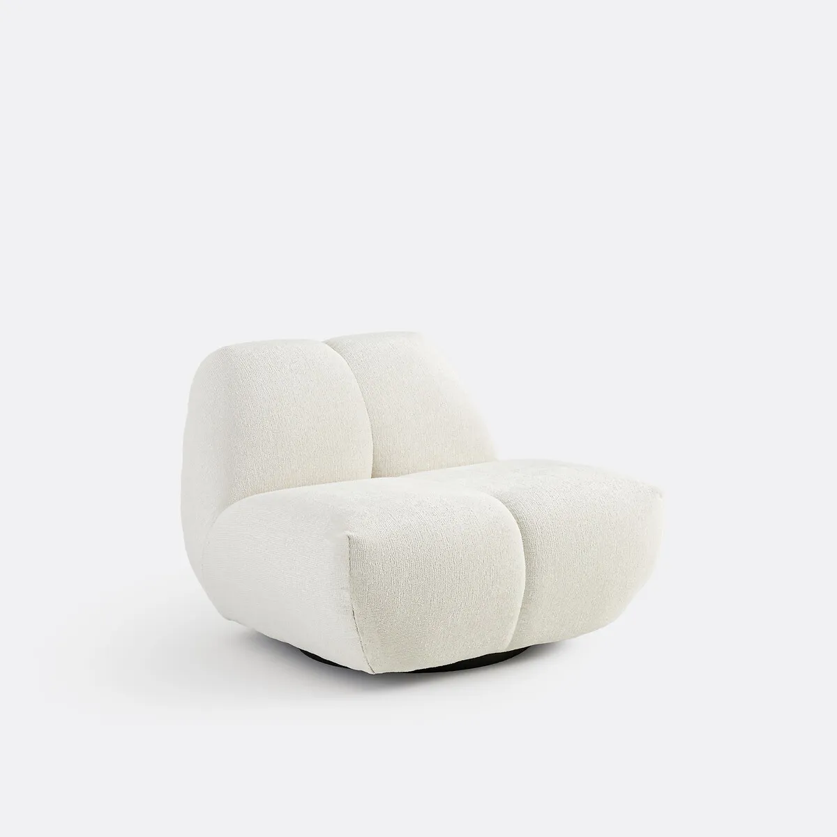 Fauteuil Pivotant, Velours Épais, Nuria