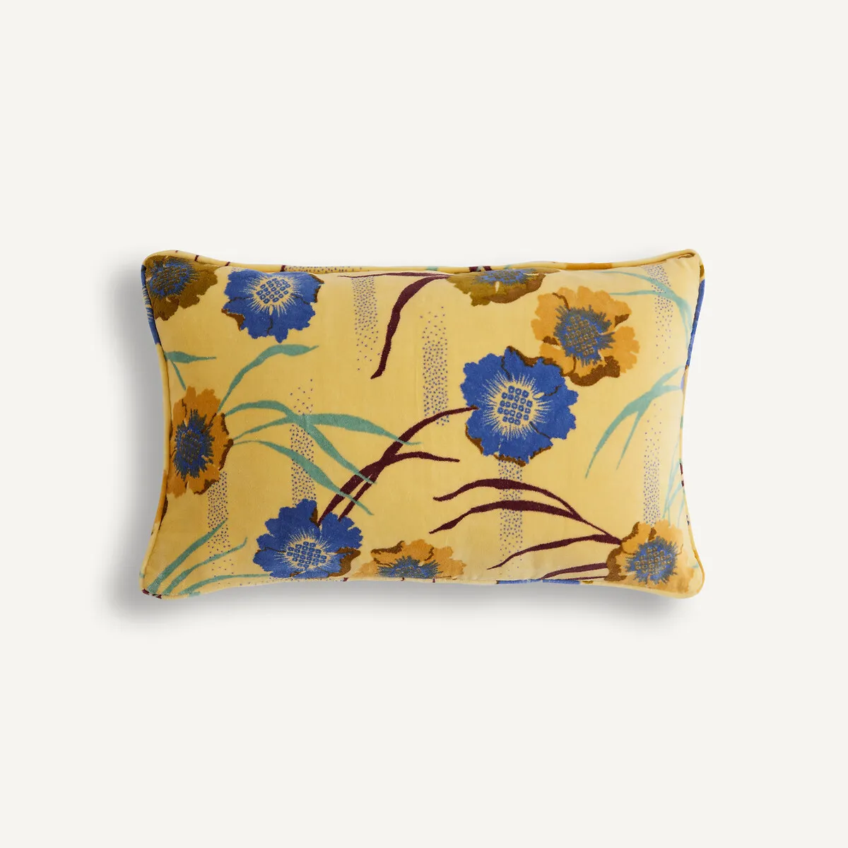 Housse De Coussin Rectangulaire 50x30, En Velours De Coton Imprimé, MOWAN