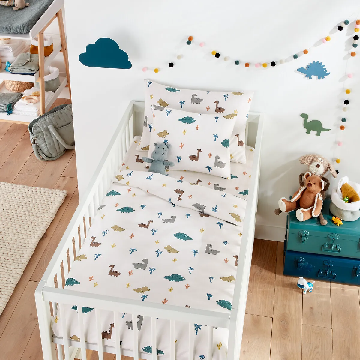 Drap-housse Coton Bonnet 17 Cm, Dino Pop — vue 3