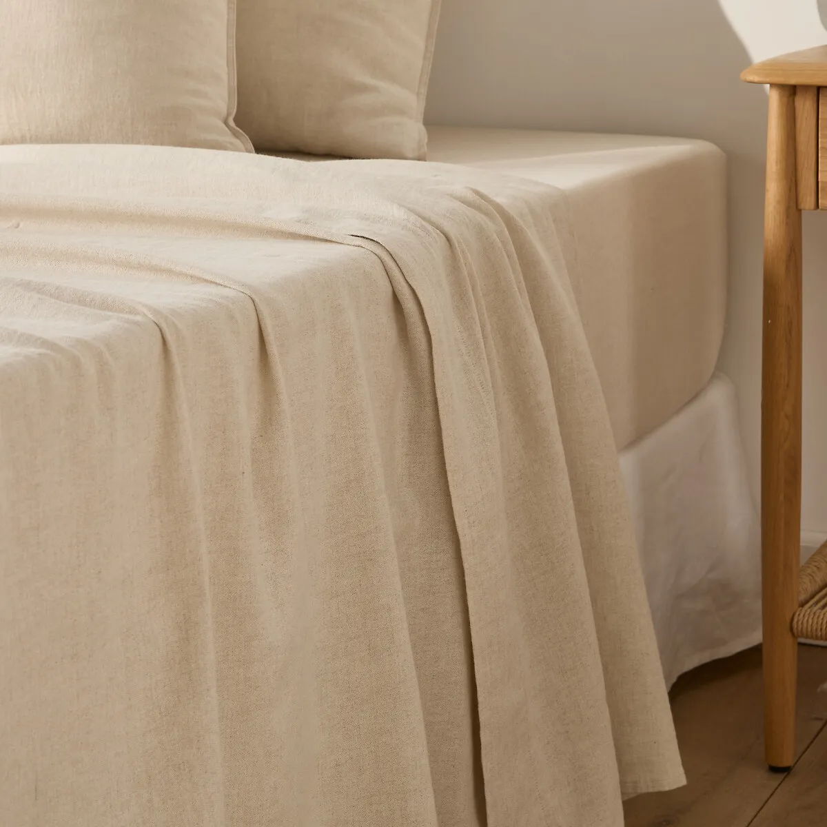 Drap Plat En Coton/lin Lavé, Marnie
