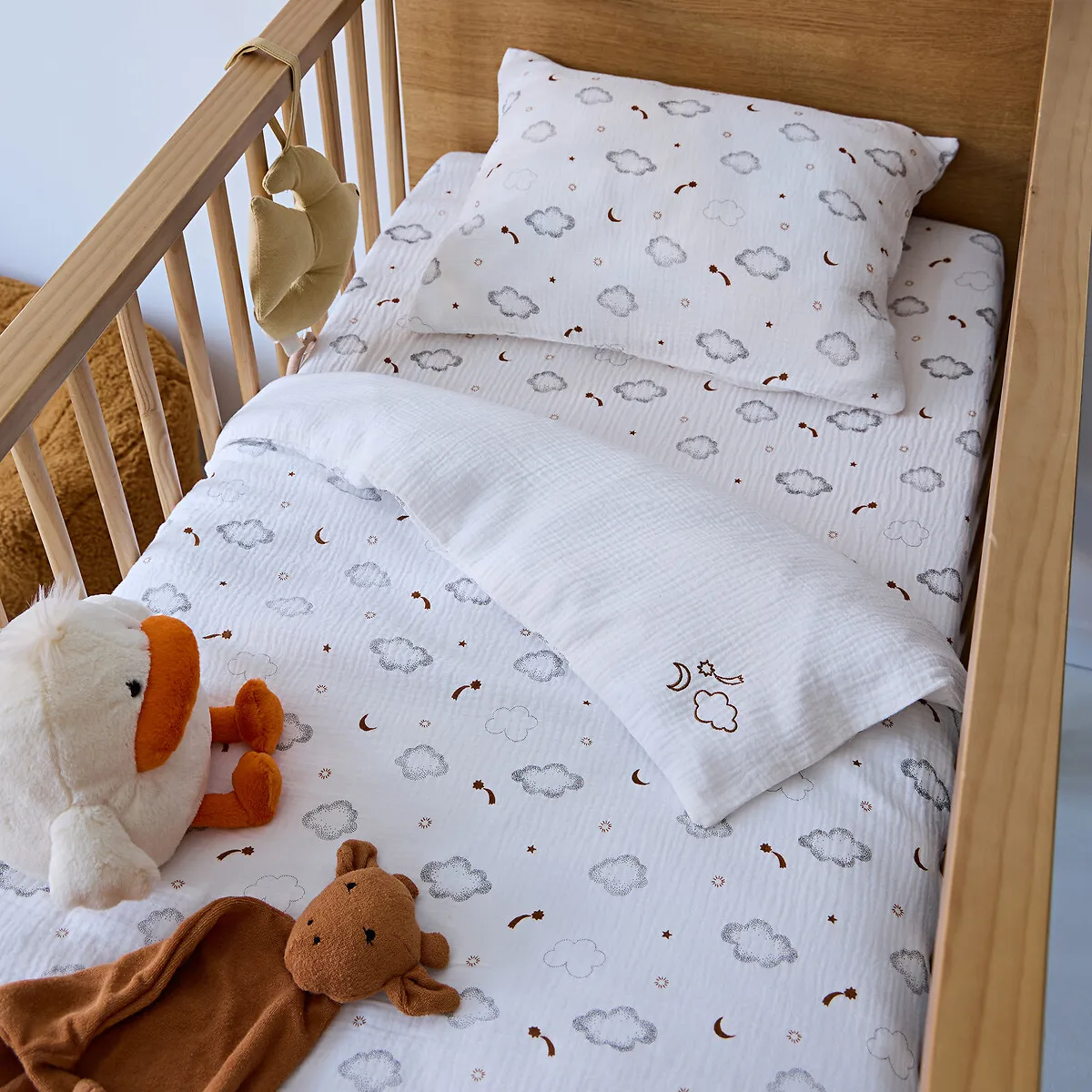 Housse De Couette Bébé, Gaze De Coton, Nieva — vue 3