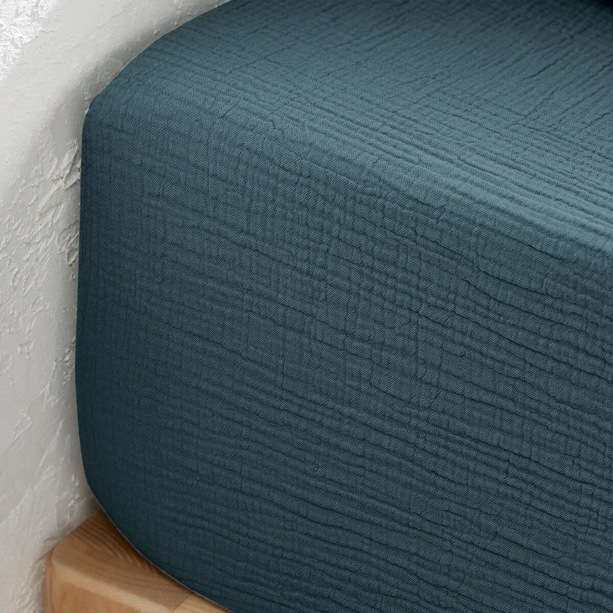 Drap-housse Uni Gaze De Coton Bonnet 30cm, Kumla — vue 3