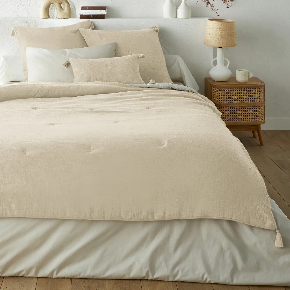 Housse De Coussin Matelassée Gaze De Coton, Kumla — vue 3
