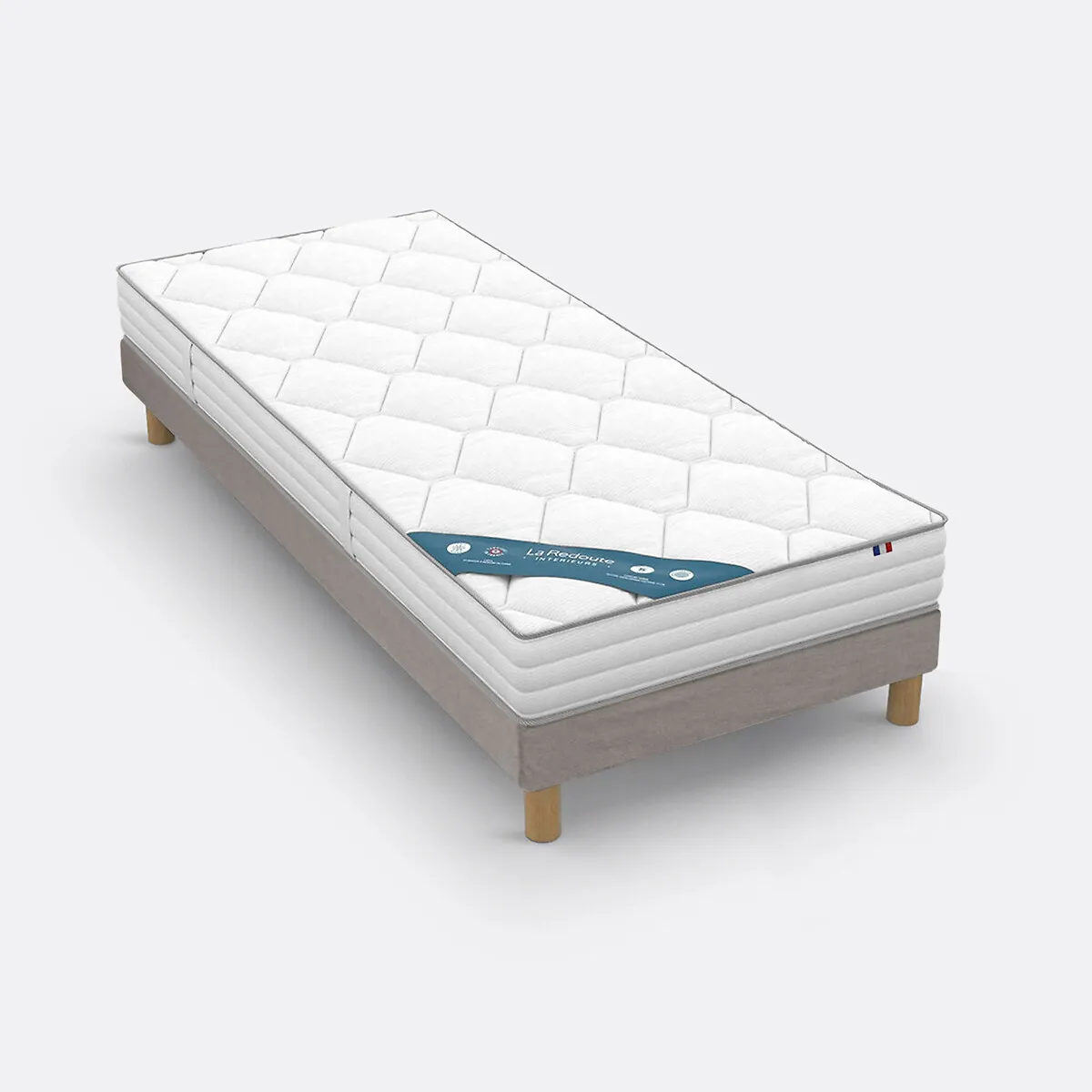 Ensemble Matelas Latex, Soutien Ferme, Accueil Enveloppant Et Sommier — vue 3