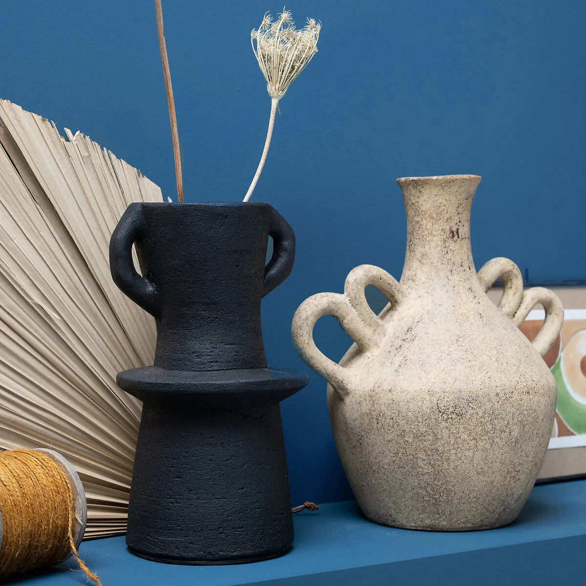 Vase Décoratif En Terre Cuite H24 Cm, Kuro — vue 3